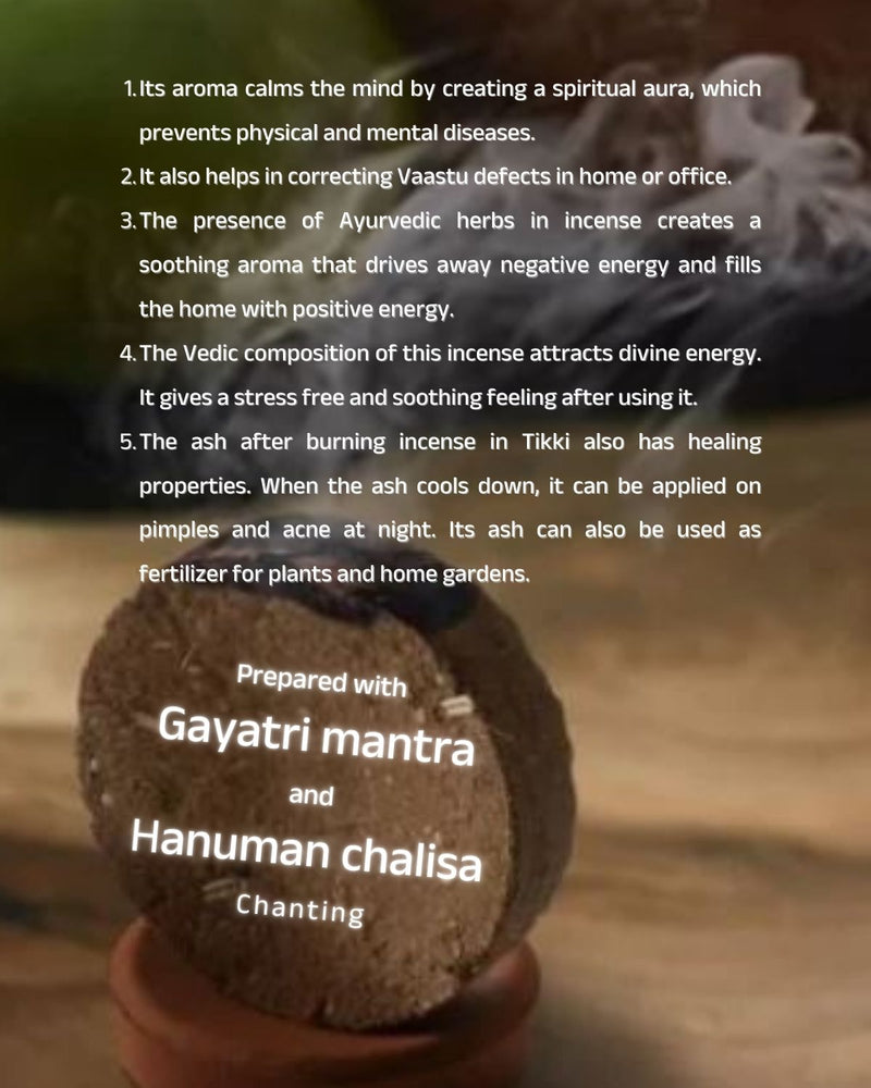 prepared with gayatri mantra and hanuman chalisa