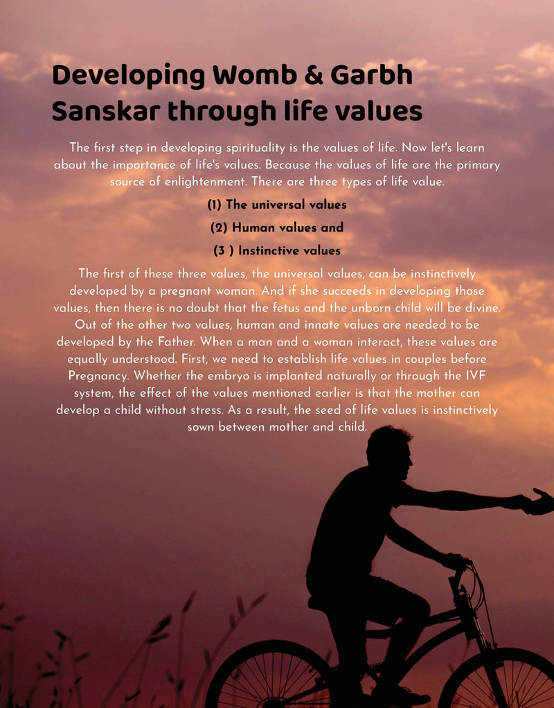 Developing Garbh Sanskar Through Life Values